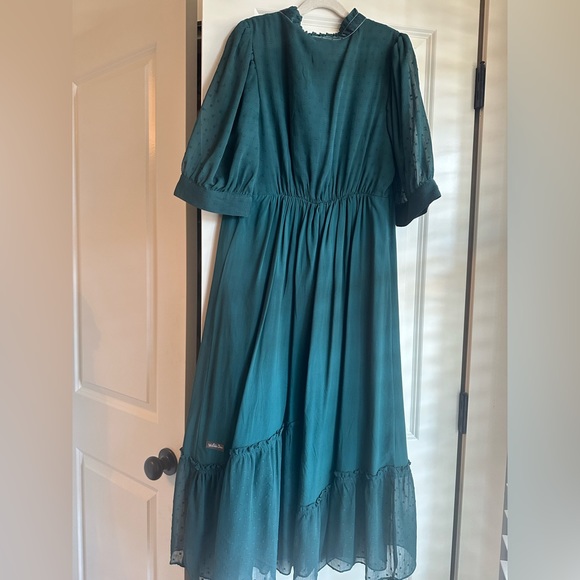 Matilda Jane Womenβs green dress, size Small, EUC - Picture 2 of 9